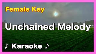 Unchained Melody【Karaoke・Female Key】Righteous Brothers [upl. by Aldin]