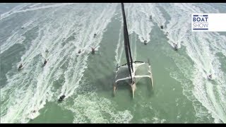 ENG SPINDRIFT 2  Trimaran  The Boat Show [upl. by Gabbi]