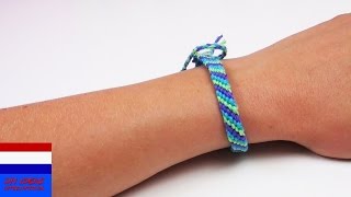 DIY armband  vriendschapsbandje knopen van katoen [upl. by Absalom]