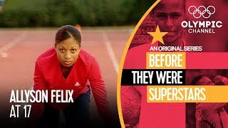 Allyson Felix at 17  Before They Were Superstars [upl. by Bartolemo]