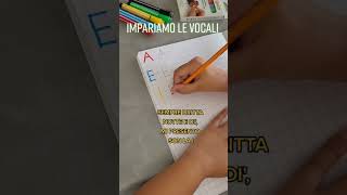 FILASTROCCA DELLE VOCALI maestra scuolaprimaria filastrocca quaderni [upl. by Laks]