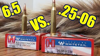 65 Creedmoor vs 2506 Rem Hornady American Whitetail Interlock Ballistics Gel test w Savage Rifles [upl. by Ydassac]