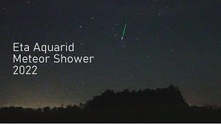 Eta Aquarid Meteor Shower 2022  shooting stars in real time  Eta Aquariden Sternschnuppen [upl. by Enitsirhk803]