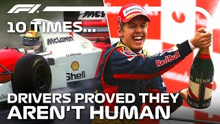 10 Times F1 Drivers Proved They Aren’t Human [upl. by Aggy]