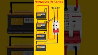 48 series battery  battery series panel Kaise banaen Electronic video viral shorts [upl. by Joaquin]