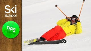 Standing Up After A Fall  How To Ski Tips Beginners Lesson [upl. by Quartus]