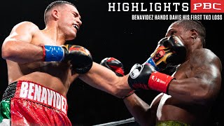 David Benavidez hands Davis his first TKO loss  BenavidezAndrade [upl. by Saile165]