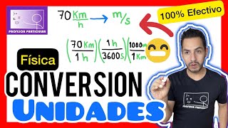 ✅CONVERSIÓN de UNIDADES Físicas 𝙈𝙚𝙟𝙤𝙧 𝙈é𝙩𝙤𝙙𝙤 😎​🫵​💯​ FÍSICA [upl. by Sollows]