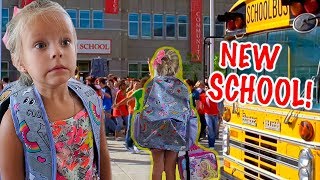 PEYTON GOES BACK to SCHOOL✏️ New School and Classroom Tour [upl. by Hsirehc]