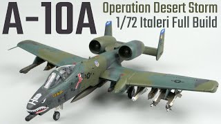 Fairchild Republic A10A Thunderbolt II USAF 172 Italeri 1376 Full Build Video  RWO Models [upl. by Graehme113]