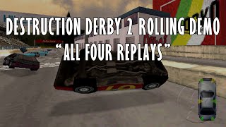 Destruction Derby 2 Rolling Demo  All Four Replays [upl. by May]