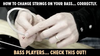 How to change strings on restring your bass correctly Watch this [upl. by Anitsyrhc]