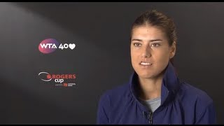 Sorana Cirstea 2013 Rogers Cup SF Interview [upl. by Rosse]