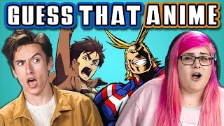 GUESS THAT ANIME CHALLENGE with TEENS amp COLLEGE KIDS React [upl. by Hallsy373]