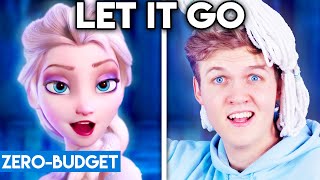 FROZEN WITH ZERO BUDGET Let It Go PARODY [upl. by Arenat]