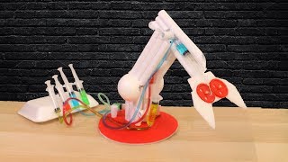 How To Make A Hydraulic Powered Robotic Arm Out Of Paper [upl. by Erreid871]