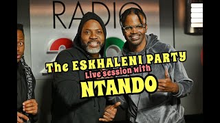 Ntando  Eskhaleni party Live performance on radio 2000 [upl. by Eetse713]