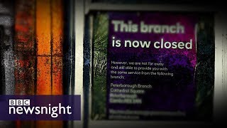 The impact of bank branch closures on local communities  BBC Newsnight [upl. by Losyram]