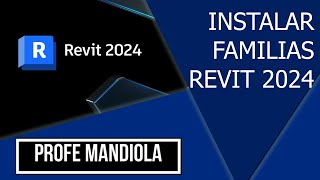 Instalar familias REVIT 2024 [upl. by Ahtekahs]