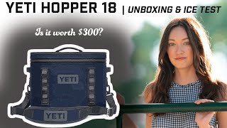 Yeti Hopper Flip 18 Cooler Unboxing Review and Ice Test  Is this softsided cooler worth the 300 [upl. by Towne]