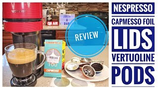 How To Reuse Nespresso Vertuoline Capsules Coffee amp Espresso Pods Reusable Pods CAPMESOO FOIL LIDS [upl. by Burrell]