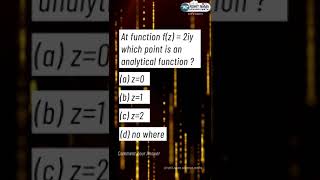 IMPORTANT QUESTION OF ANALYTIC FUNCTION  COMPLEX ANALYSIS  dsssbnew rpsc dsssbonline pgt [upl. by Uuge296]