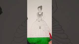 2024 drawing art peaceful fashion viralshorts [upl. by Ased411]