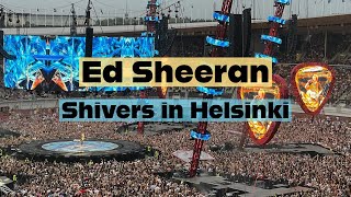 ED SHEERAN Shivers  LIVE concert in HELSINKI Finland [upl. by Wojak]