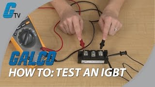 How to test an IGBT with a Multimeter [upl. by Aileduab483]