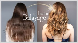 Umstyling❤️BALAYAGE selber machen dunkle Haare  Blonde Strähnen  Tutorial [upl. by Netty832]