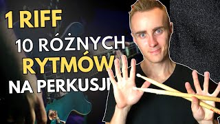 Najważniejsze Rytmy Perkusyjne 🥁 jak dopasować rytm do riffu 10 opcji [upl. by Affay675]