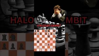 9 MOVES CHECKMATE  HALOSAR GAMBIT shortsvideo viralvideo subscribe trending chess learning [upl. by Acihsay920]