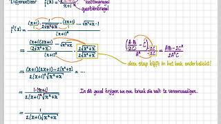 vwo B 63 B De kettingregel gecombineerd met productregel of quotiëntregel [upl. by Pollux442]