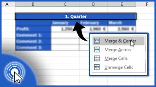 How to Merge Cells in Excel [upl. by Ellersick]