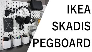 How Im Using the IKEA SKÅDIS Pegboard  Minimalism [upl. by Molton]