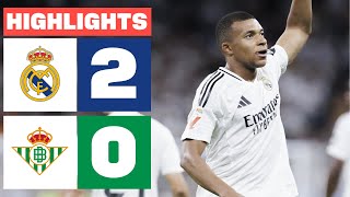 REAL MADRID 2  0 REAL BETIS  RESUMEN LALIGA EA SPORTS [upl. by Latouche]