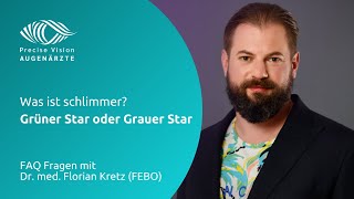 Was ist schlimmer Grüner Star oder Grauer Star [upl. by Netram865]