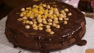 Nutella Grand Marnier Cake  Rossellas Cooking with Nonna [upl. by Ilajna78]