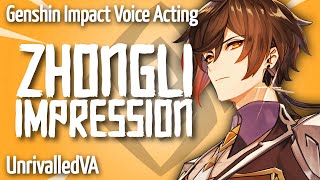 Zhongli Impression  Genshin Impact Voice Acting  UnrivalledVA [upl. by Bronez]