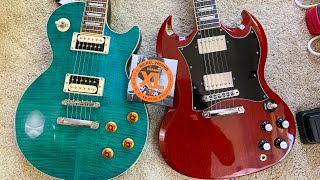 How To Restring A Les Paul  SG Guitar [upl. by Hodess]