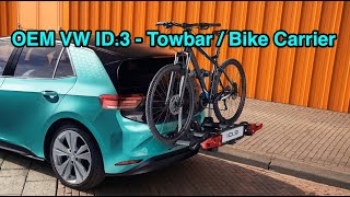 OEM VW ID3 Towbar upgrade for Bike Carrier [upl. by Chuah520]