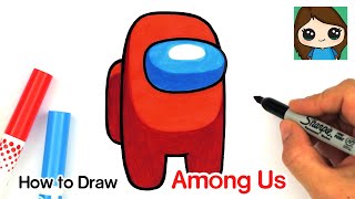 How to Draw AMONG US Game Character [upl. by Ensign812]