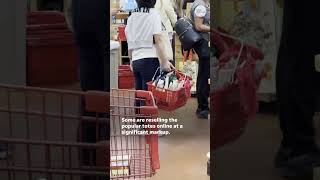 Trader Joes canvas mini tote bags return to eager shoppers Shorts [upl. by Rosario]