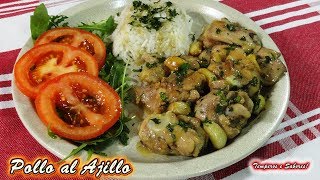 POLLO AL AJILLO super delicioso y muy fácil [upl. by Mintz]