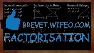 FACTORISATION Exercice type Brevet Correction et Astuces [upl. by Eidroj202]