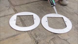 Installing a Glass door Installation with a SureFlap Microchip Cat Flap [upl. by Retsehc304]