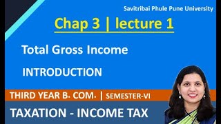 How to calculate Gross total income  Tax Liability Introduction taxaccounting tybcomsem6 [upl. by Annoek26]