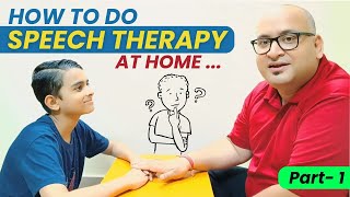 How to do SPEECH THERAPY at Home Part1  AUTISM THERAPIES [upl. by Morlee]