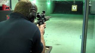 Test firing ArmaLite M15 with Leupold scope for TTAG [upl. by Einaj]