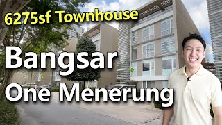 One Menerung Bangsar  6275sf Townhouse for Sale  Kuala Lumpur Luxury House Tour [upl. by Aihsenet]